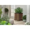 Květináč Keter Deco Square Tall walnut 612031