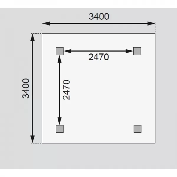 Zahradní altán KARIBU SEVILLA 28743 LG1939