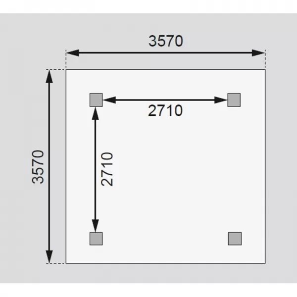 Zahradní altán KARIBU CORDOBA 28742 LG1860