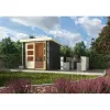 Dřevěný domek KARIBU ASKOLA 2 (82901) tm. šedý LG1759