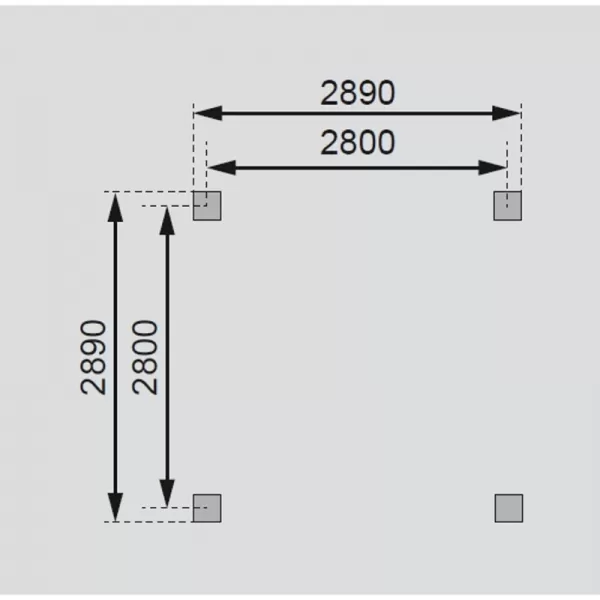 Zahradní altán KARIBU CORDOBA 28742 LG1860