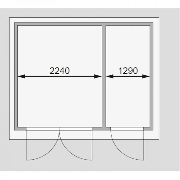 Dřevěný domek KARIBU TINTRUP (83140) tm. Šedý LG1781