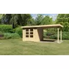 Dřevěný domek KARIBU ASKOLA 3 + přístavek 280 cm (77726) natur LG1768