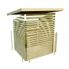 Dřevěný domek KARIBU QUBIC 2 + přístavek 266 cm (88528) natur LG2480