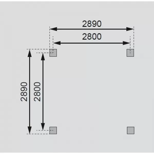 Zahradní altán KARIBU CORDOBA 68820 vč. černého střešního šindele LG1938