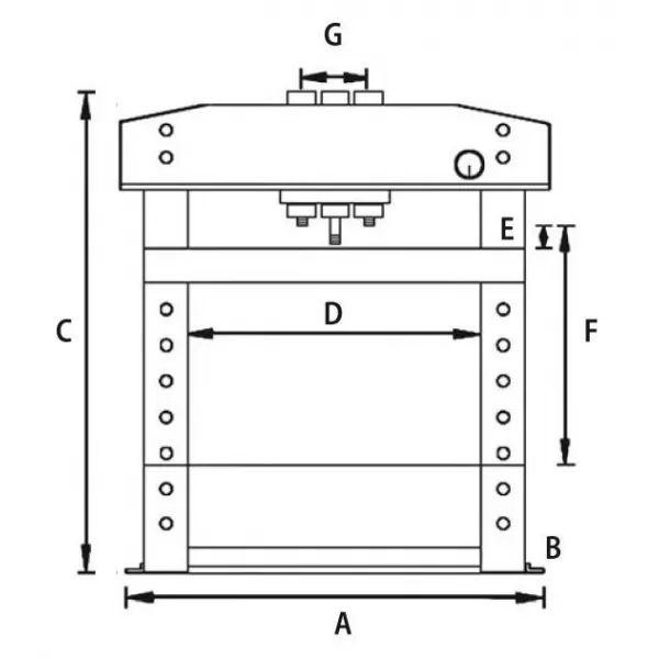 Stolní hydraulický lis Unicraft WPP 10 TE