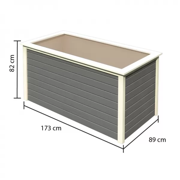 Vyvýšený záhon KARIBU HOCHBEET 192 (64571) terragrau