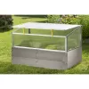 Vyvýšený záhon z plastu 60x130x20 cm JUWEL TIMBER jedno patro LG1691