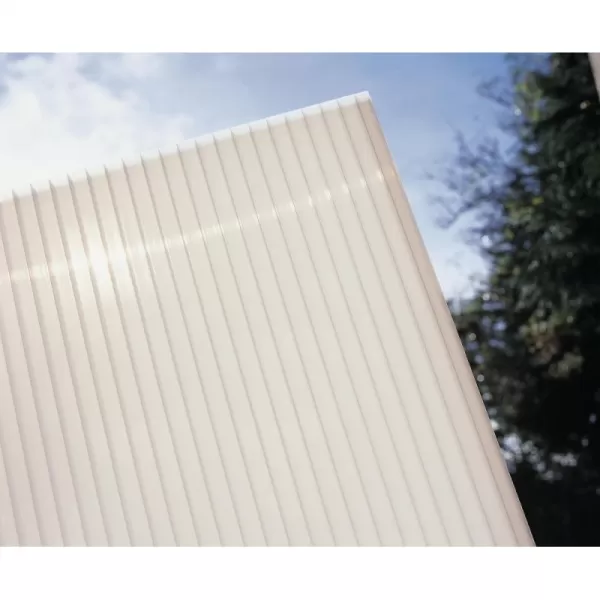 Hliníková pergola LANITPLAST WALL 43 antracit + opál PC LG2124