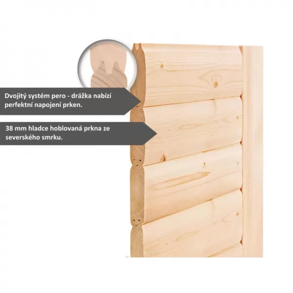 Finská sauna KARIBU ELEA (6170) LG2498