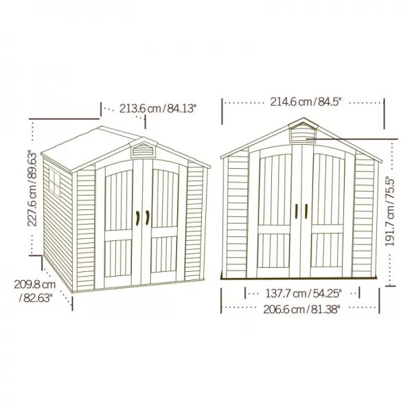 Plastový domek LIFETIME 60014 / 60190 FOX LG101