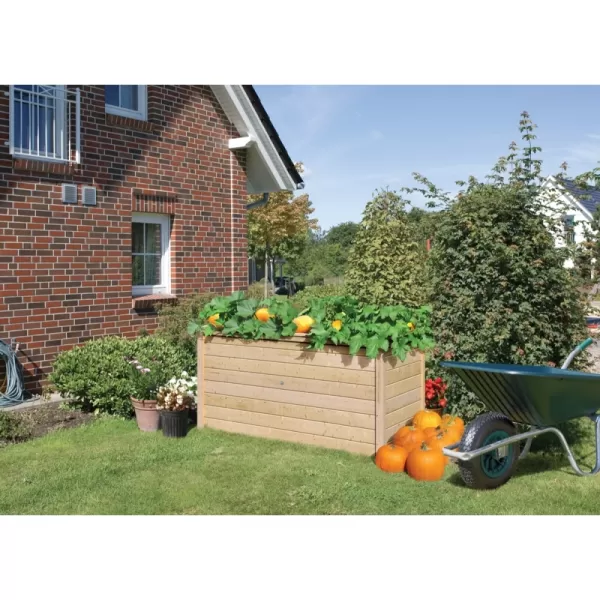 Vyvýšená posteľ KARIBU HOCHBEET 192 (64567) prírodná