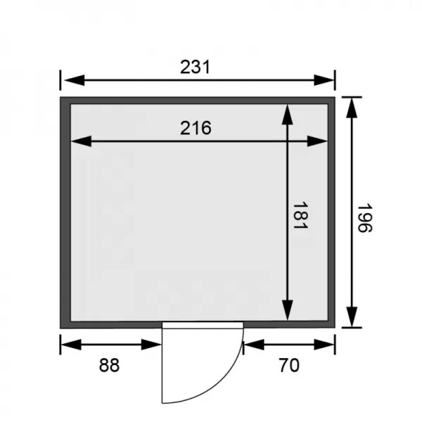 Finská sauna KARIBU GOBIN (59652) LG2494