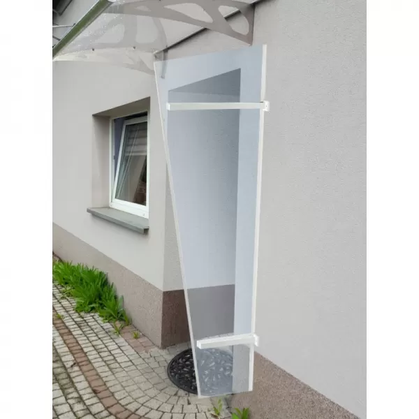 Boční stěna LANITPLAST UNI bílá / PLEXI LG1496