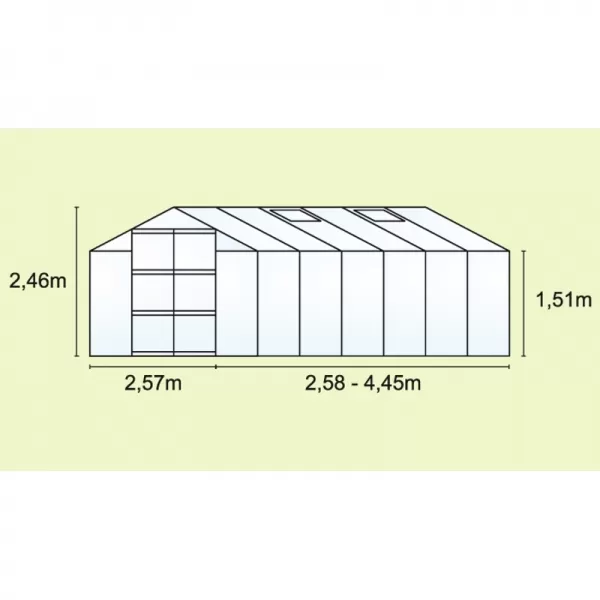 Skleník VITAVIA URANUS 11500 PC 4 mm stříbrný LG184