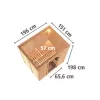 Finská sauna KARIBU BODIN (47829) LG2493
