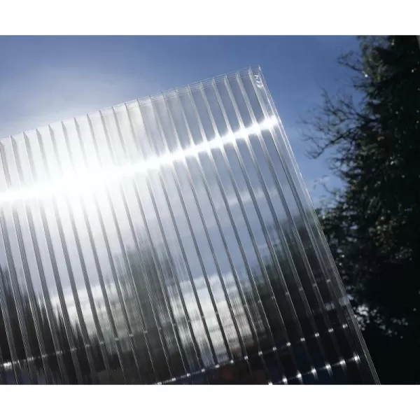 Hliníková pergola LANITPLAST WALL 43 antracit + čirý PC LG2123