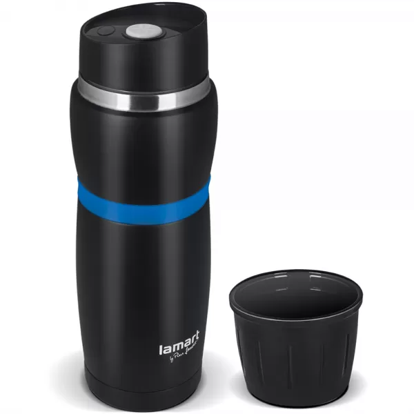 Termoska černo/modrá Cup 0,48L LAMART LT4053