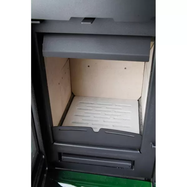 Kachlová kamna černá, zelená kachlový top Haas+Sohn MANTA