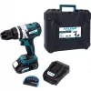 Aku vrtačka s příklepem bezuhlíková 18V 1x2,0Ah + nabíječka + box XTLINE XT102800-1B2B