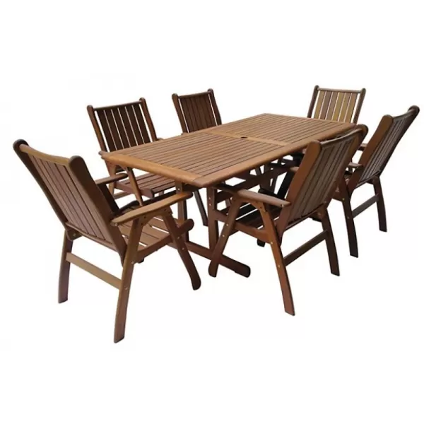Stolová sestava Meranti Victoria set 6 V-Garden 26VICTORIA6