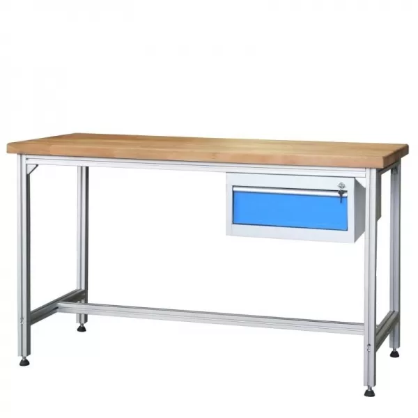 Pracovní stůl hliníkový se zásuvkou Vykona MPA 2