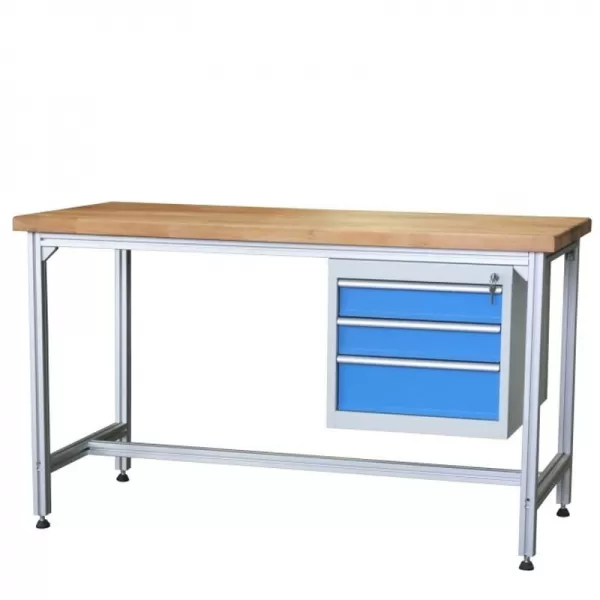 Pracovní stůl hliníkový 3 zásuvky Vykona MPA 4