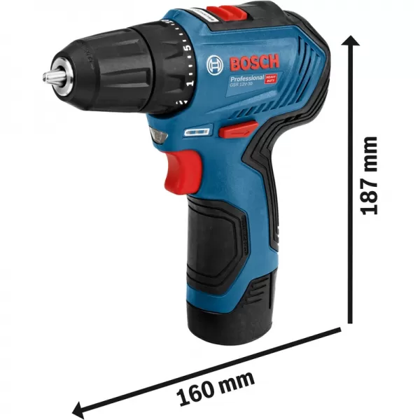 Aku vrtací šroubovák BOSCH GSR 12V-30 0 601 9G9 001
