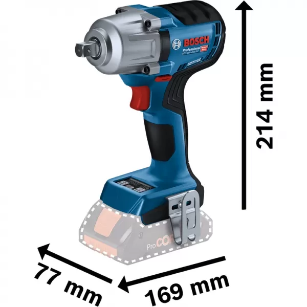 Aku rázový utahovák 18v bez aku Bosch GDS 18V-450 HC 06019K4000