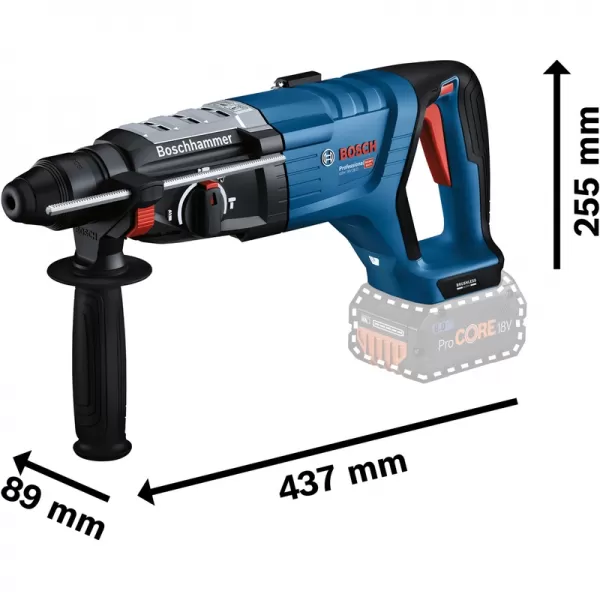 Aku vrtací kladivo 18V bez aku SDS plus Bosch GBH 18V-28 D 0611919003