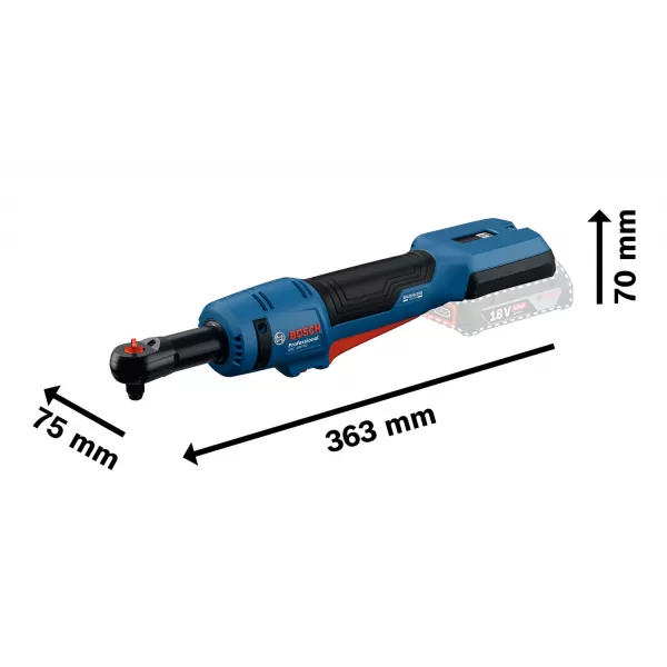 Aku ráčnový šroubovák 18V 2x2,0Ah Bosch GRC 18V-60 06019N8002