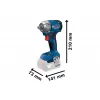 Aku rázový utahovák 18V 2x4,0Ah Bosch GDS 18V-350 06019M5021