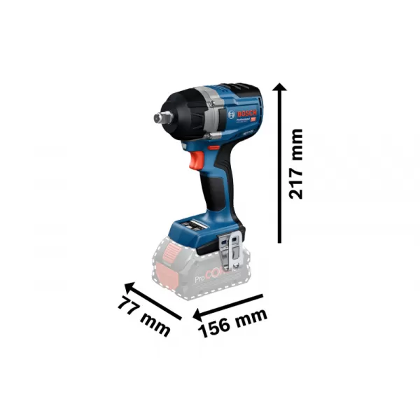 Aku rázový uťahovák 18V 2x5,0Ah Bosch GDS 18V-750 C 06019L9003