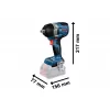 Aku rázový utahovák 18V bez aku Bosch GDS 18V-750 C 06019L9001
