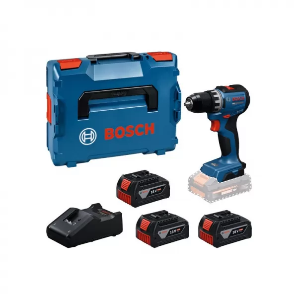 Akumulátorový vŕtací skrutkovač PRO GSR18V-52 Bosch Professional 3x 5,0 Ah, L-BOXX 06019S0027