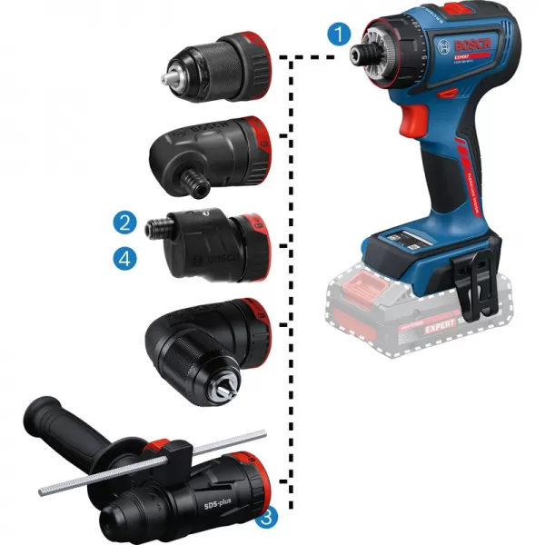 Aku vŕtací skrutkovač 18V 2x4,0Ah Bosch EXPERT EXSR18V-90FC