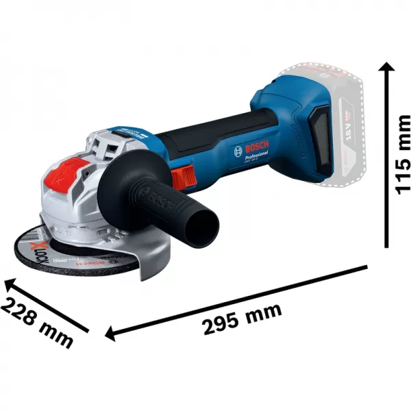 Aku úhlová bruska 18V bez aku Bosch GWX 18V-8 06019N9103