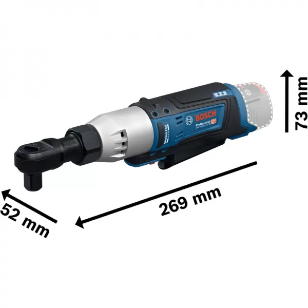 Aku ráčnový šroubovák 12V bez aku GRC 12V-60 1/2 SN Bosch 06019N8500