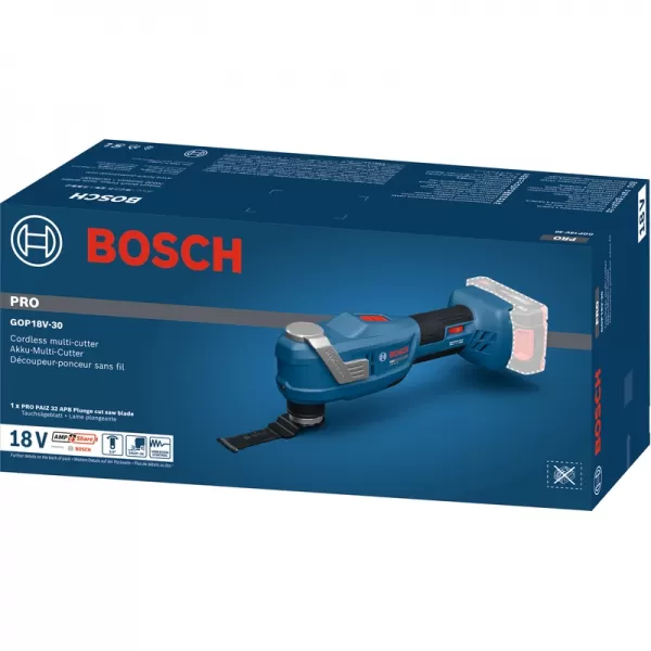 Aku multifunkční nářadí 18V bez aku Bosch GOP18V-30