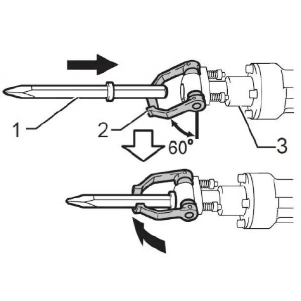 Diamantové dláto špicatý šesťhran 28x410 mm Makita D-17631