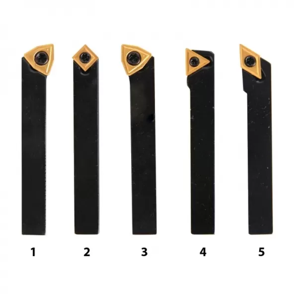 Soustružnické nože Optimum HM 8 mm, sada 5 ks