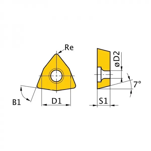 Břitové destičky Optimum W/80° 5 ks