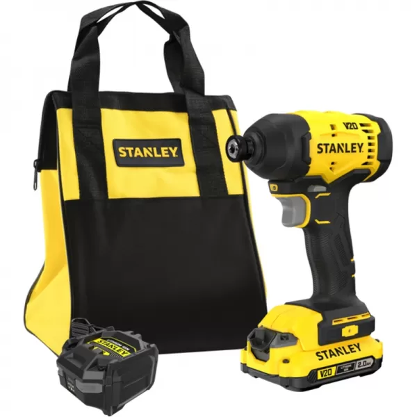 Aku rázový utahovák V20 18V 1x2,0 Ah, brašna Stanley FatMax SFMCF801D1S