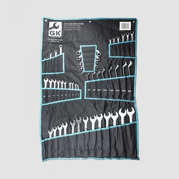 Sada klíčů 6-32 mm 47 dílů chrom-obal PC6347 GK TOOLS P16136