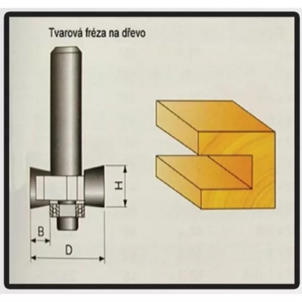 Tvarové frézy do dřeva 9,4x8mm STAVTOOL P70305