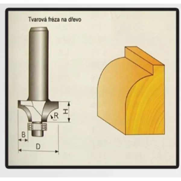 Tvarové frézy do dřeva 9,52x9,5x16mm STAVTOOL P70706