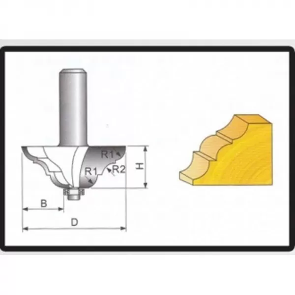 Tvarové frézy do dřeva 8x47,1x19mm STAVTOOL P72004