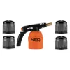 Hořák pájecí PB zapalování piezo + kartuše 4ks NEO tools 5907558488265