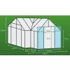 Skleník VITAVIA SIRIUS čiré sklo 3 mm stříbrný