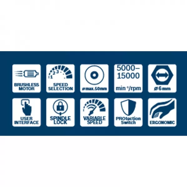 Aku brúska 12V bez akumulátora Bosch GWG 12V-50 S 06013A7000